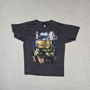 Marvel Men Shirt M Gray Iron Man Captain America Thor Hulk Graphic Print Comics